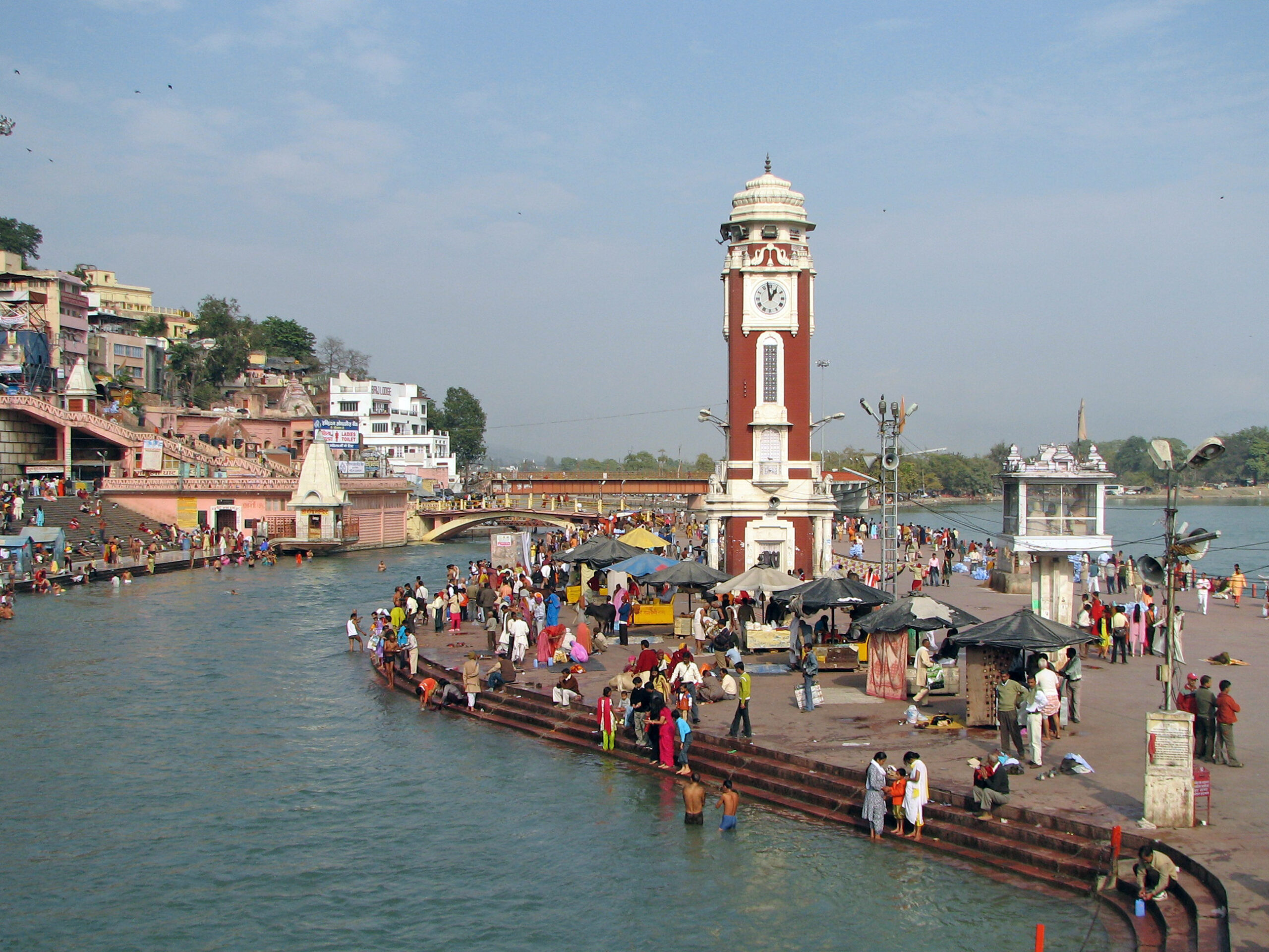 Haridwar- Clock Tower at Har ki Pauri